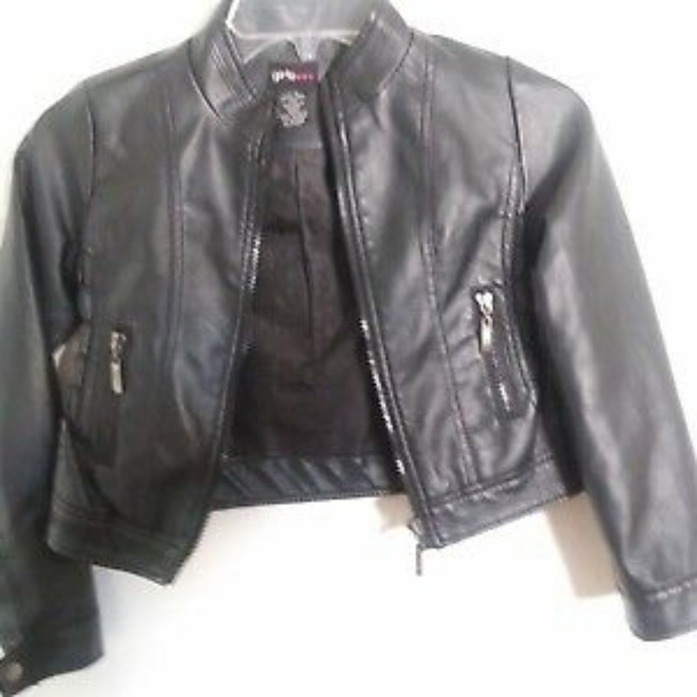 Childrens 'girls' black jacket size 7/8